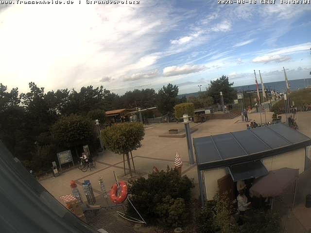 Archiv Foto Webcam Usedom: Strandvorplatz Trassenheide