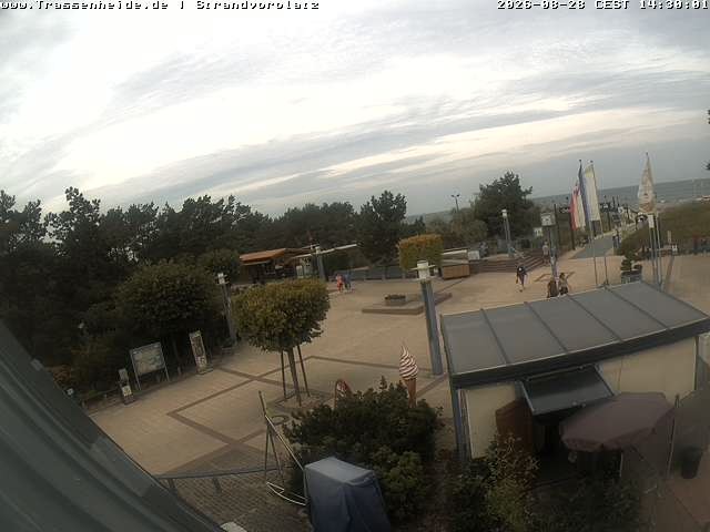 Archiv Foto Webcam Usedom: Strandvorplatz Trassenheide
