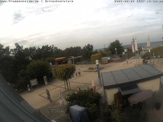 Archiv Foto Webcam Usedom: Strandvorplatz Trassenheide