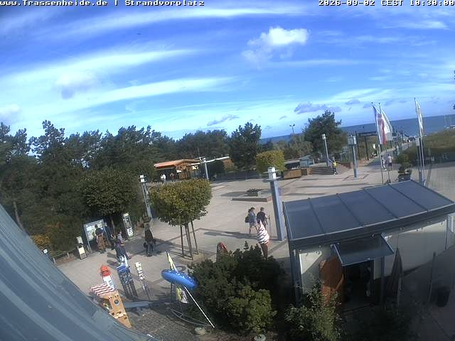 Archiv Foto Webcam Usedom: Strandvorplatz Trassenheide