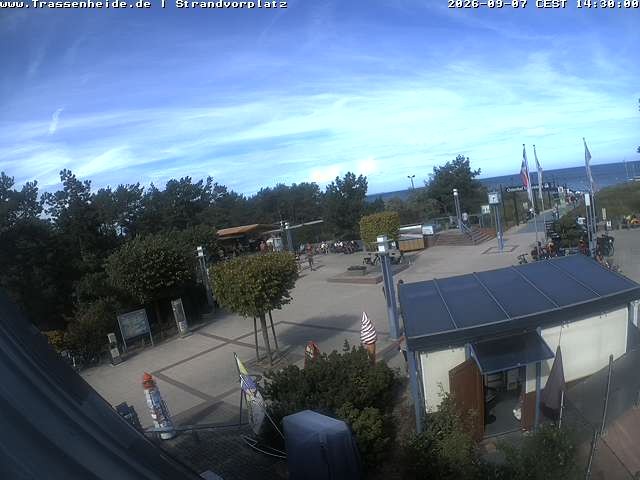 Archiv Foto Webcam Usedom: Strandvorplatz Trassenheide