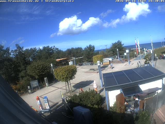Archiv Foto Webcam Usedom: Strandvorplatz Trassenheide
