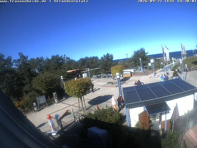Archiv Foto Webcam Usedom: Strandvorplatz Trassenheide