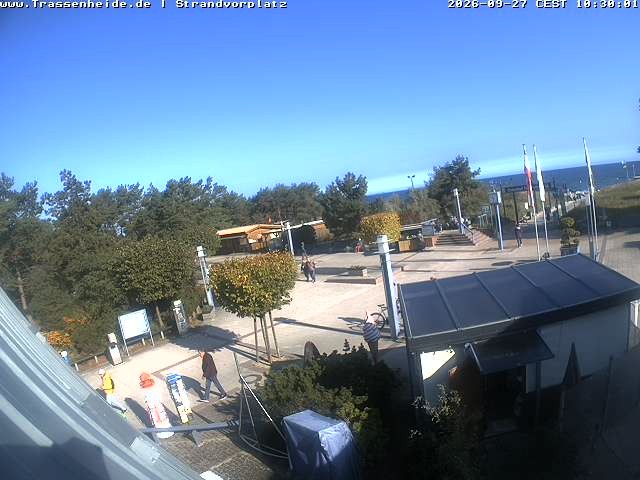 Archiv Foto Webcam Usedom: Strandvorplatz Trassenheide