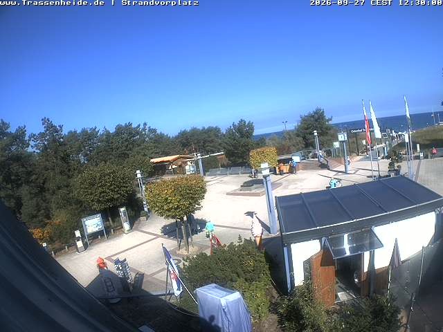 Archiv Foto Webcam Usedom: Strandvorplatz Trassenheide