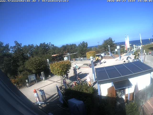 Archiv Foto Webcam Usedom: Strandvorplatz Trassenheide