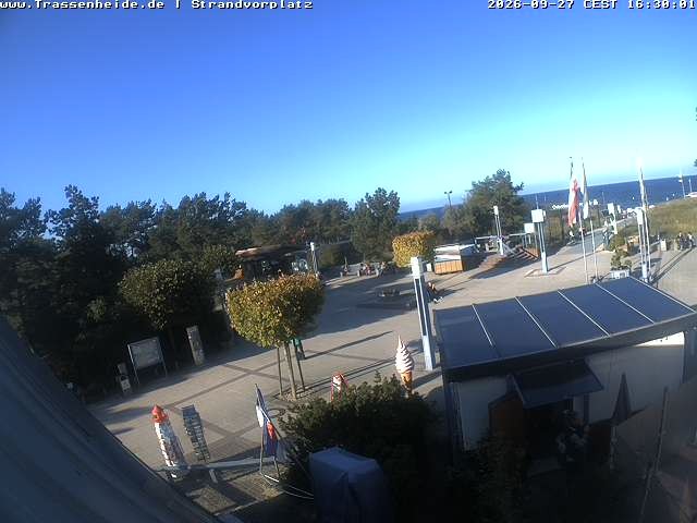 Archiv Foto Webcam Usedom: Strandvorplatz Trassenheide