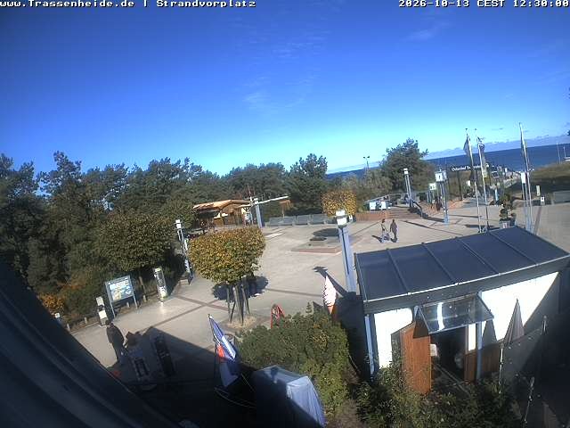 Archiv Foto Webcam Usedom: Strandvorplatz Trassenheide