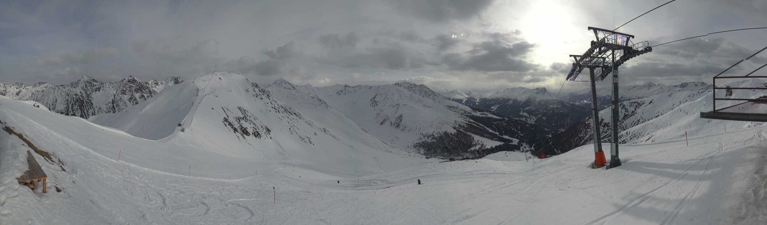 Archiv Foto Webcam Panoramablick Tscheyeck