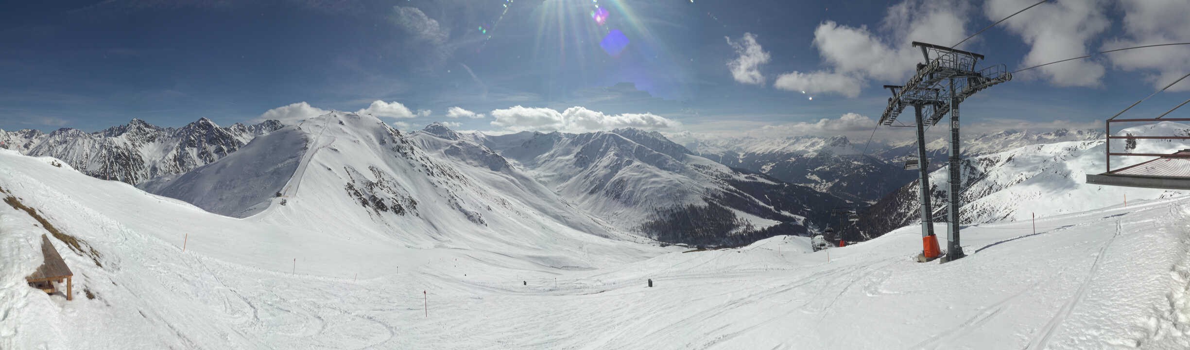 Archiv Foto Webcam Panoramablick Tscheyeck