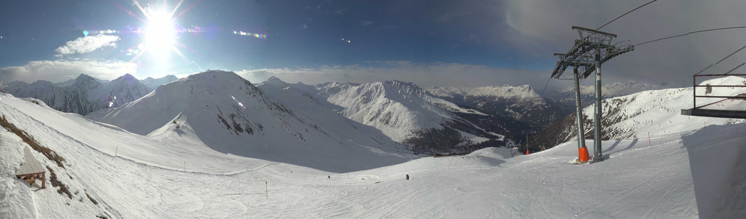 Archiv Foto Webcam Panoramablick Tscheyeck