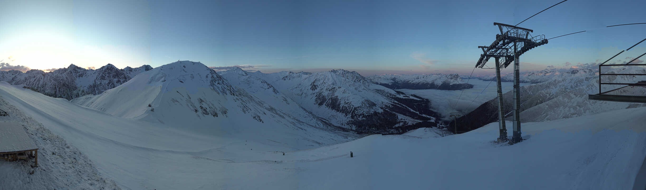 Archiv Foto Webcam Panoramablick Tscheyeck