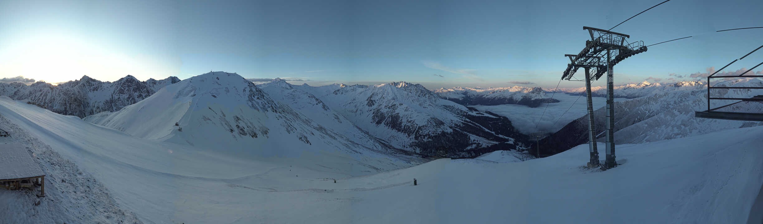 Archiv Foto Webcam Panoramablick Tscheyeck