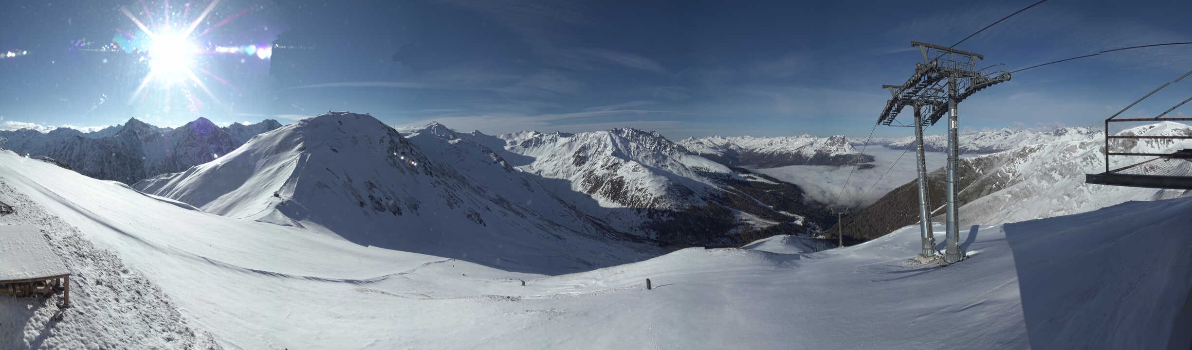 Archiv Foto Webcam Panoramablick Tscheyeck