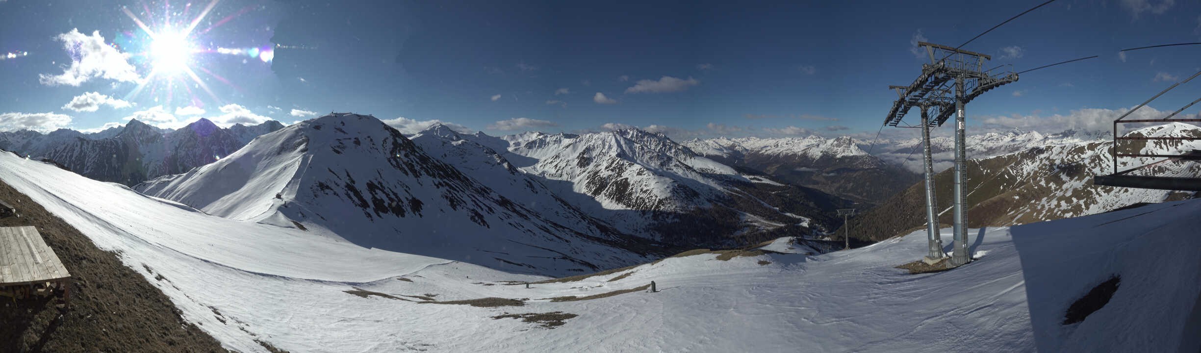 Archiv Foto Webcam Panoramablick Tscheyeck