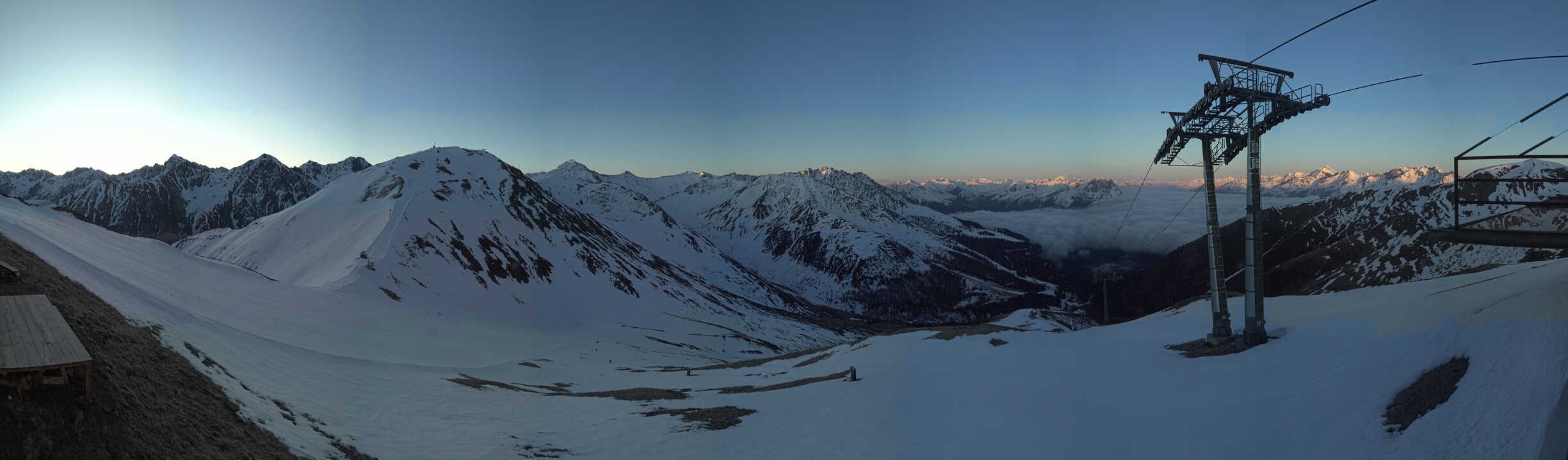 Archiv Foto Webcam Panoramablick Tscheyeck