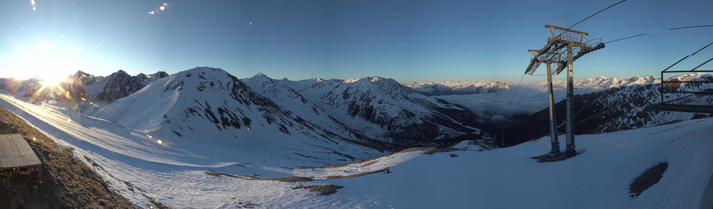 Archiv Foto Webcam Panoramablick Tscheyeck