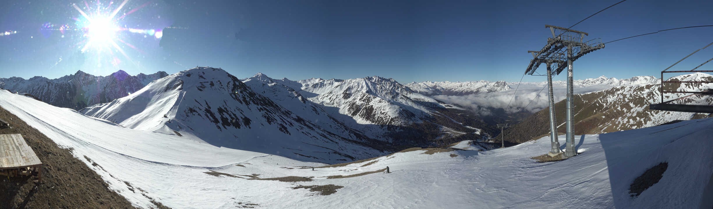 Archiv Foto Webcam Panoramablick Tscheyeck