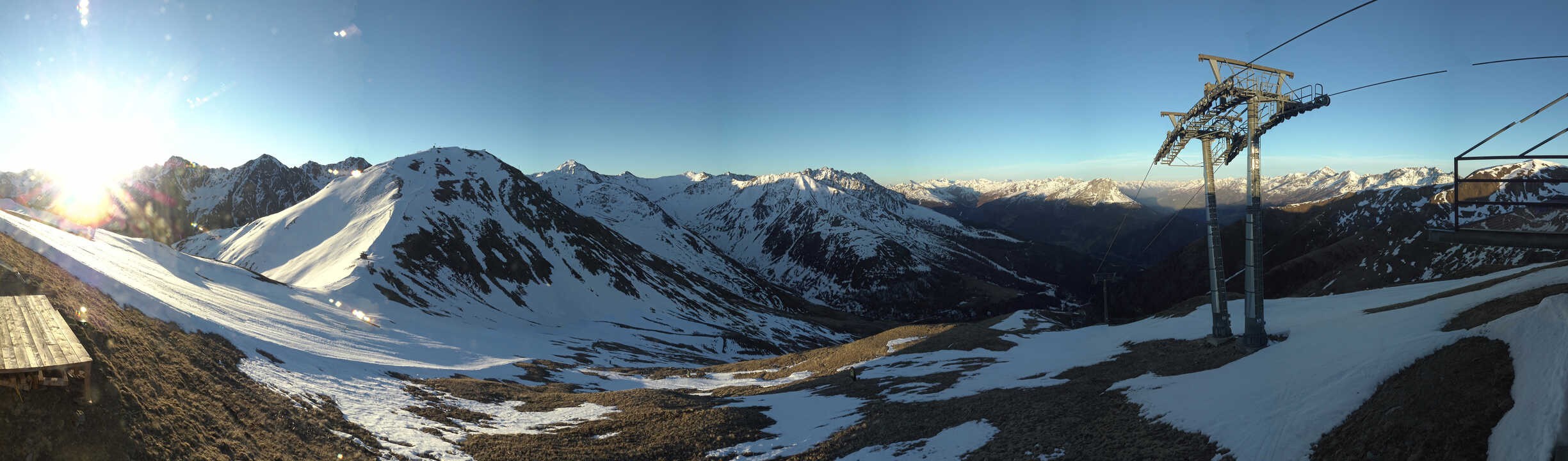 Archiv Foto Webcam Panoramablick Tscheyeck