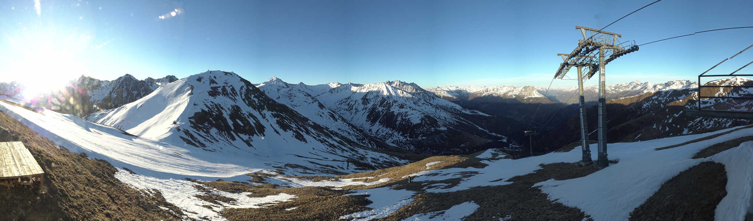 Archiv Foto Webcam Panoramablick Tscheyeck