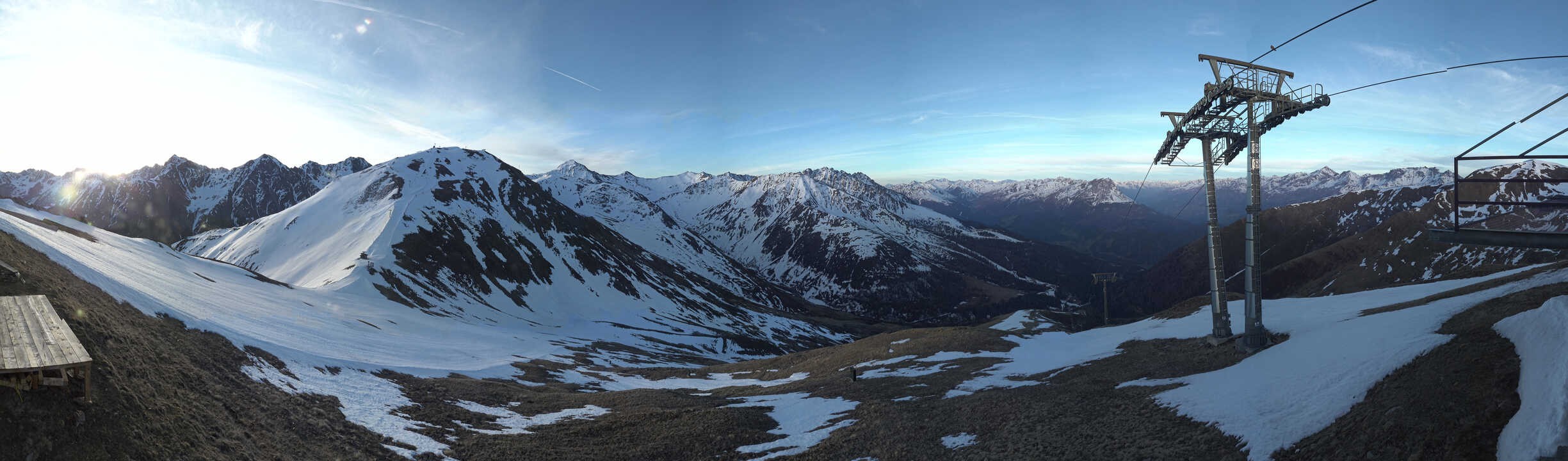 Archiv Foto Webcam Panoramablick Tscheyeck