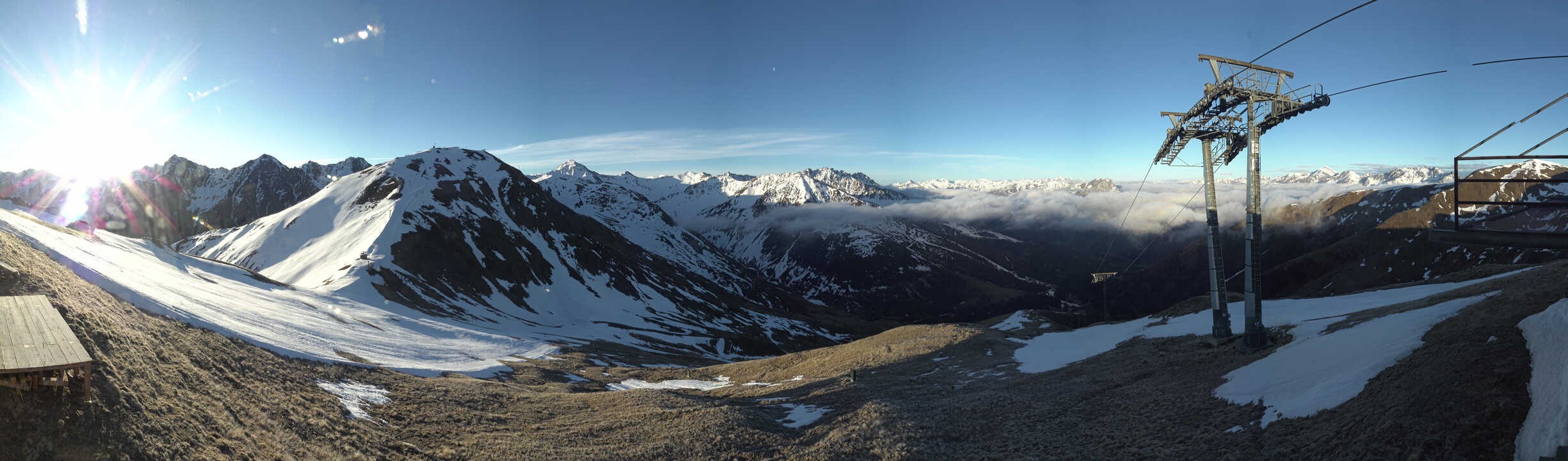 Archiv Foto Webcam Panoramablick Tscheyeck