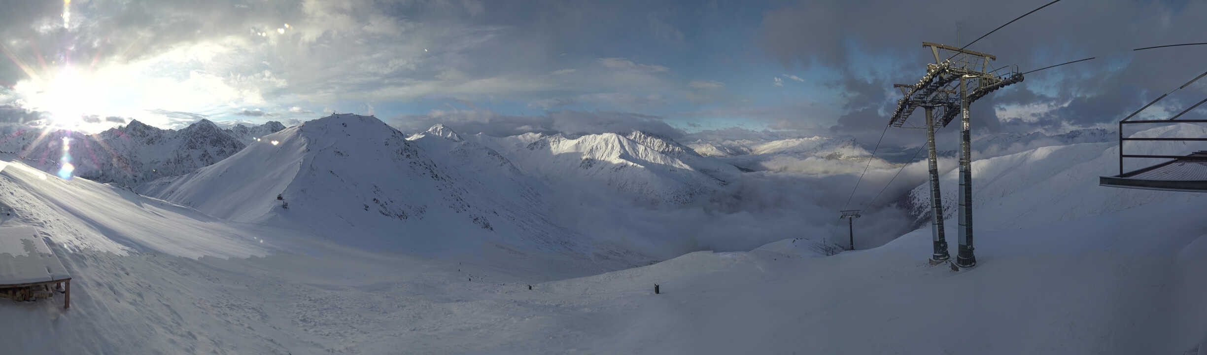 Archiv Foto Webcam Panoramablick Tscheyeck