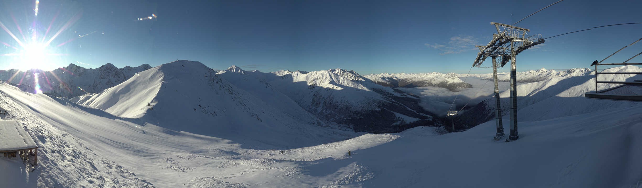 Archiv Foto Webcam Panoramablick Tscheyeck
