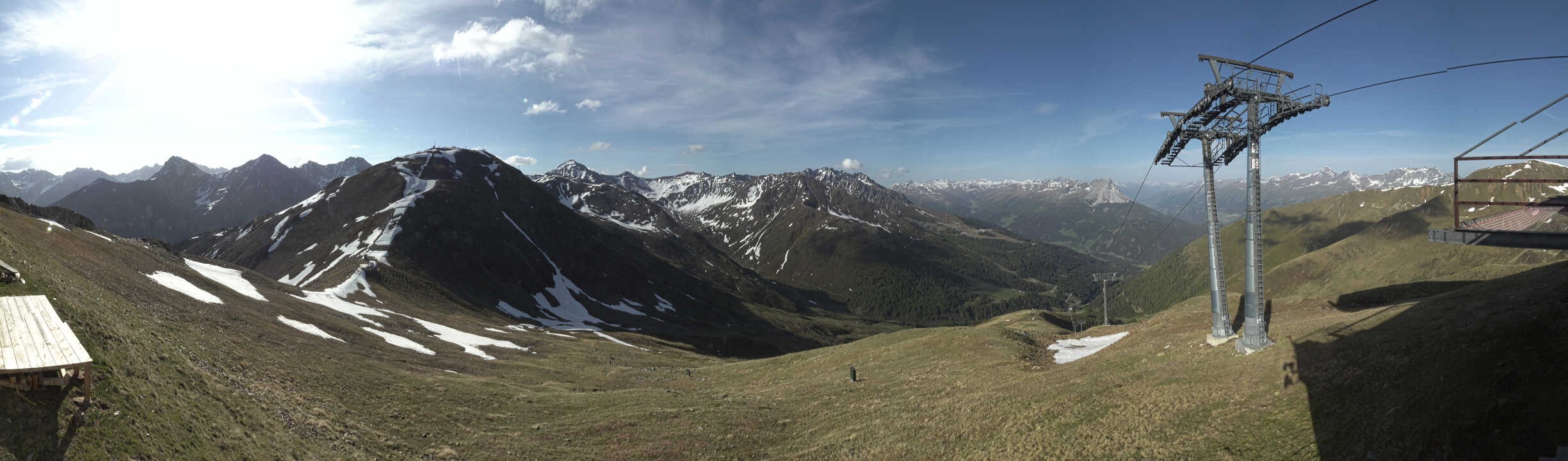 Archiv Foto Webcam Panoramablick Tscheyeck