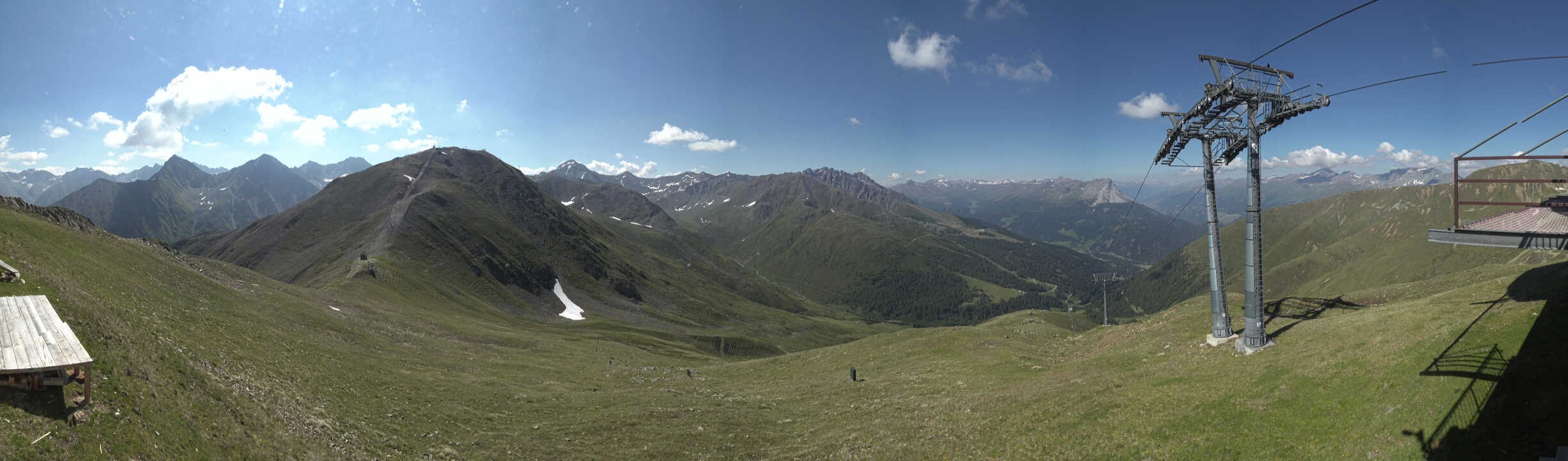 Archiv Foto Webcam Panoramablick Tscheyeck
