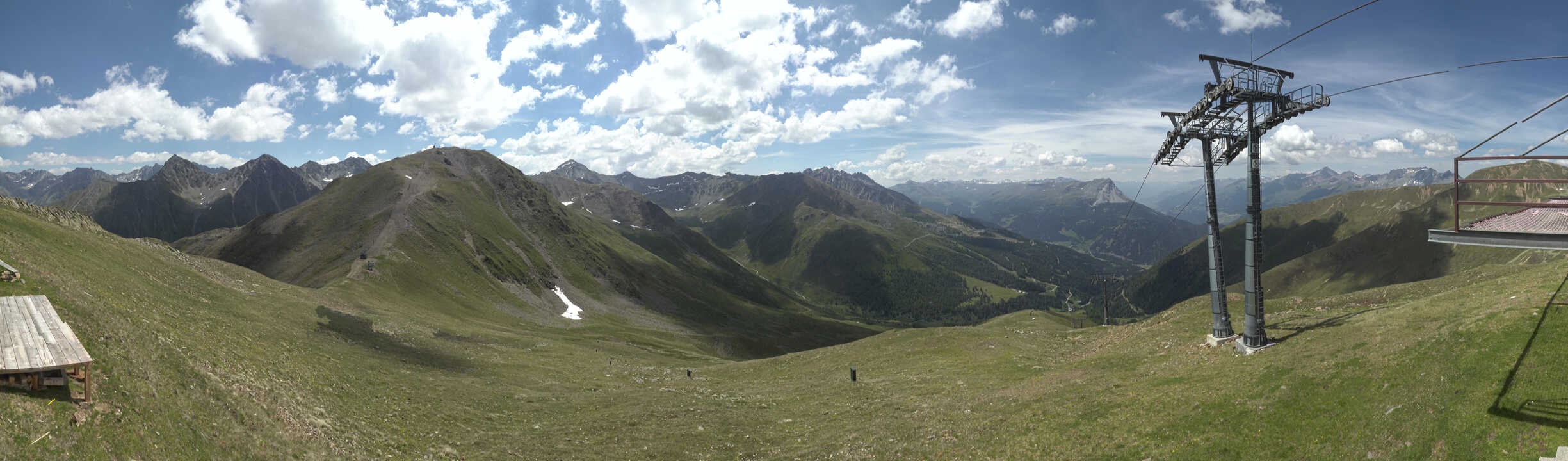 Archiv Foto Webcam Panoramablick Tscheyeck