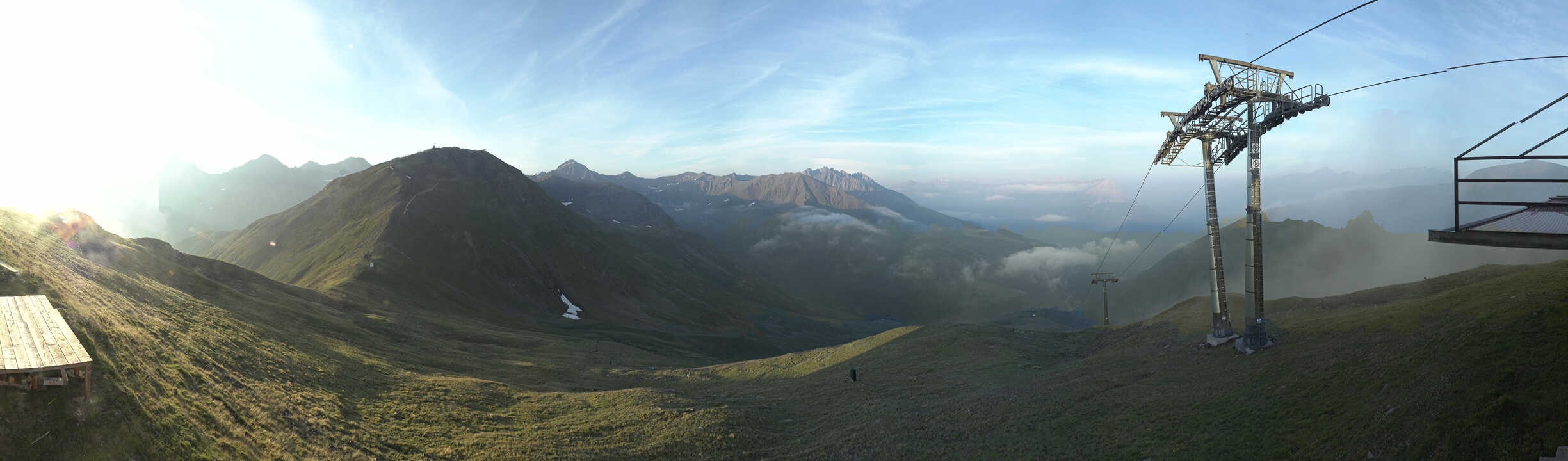 Archiv Foto Webcam Panoramablick Tscheyeck