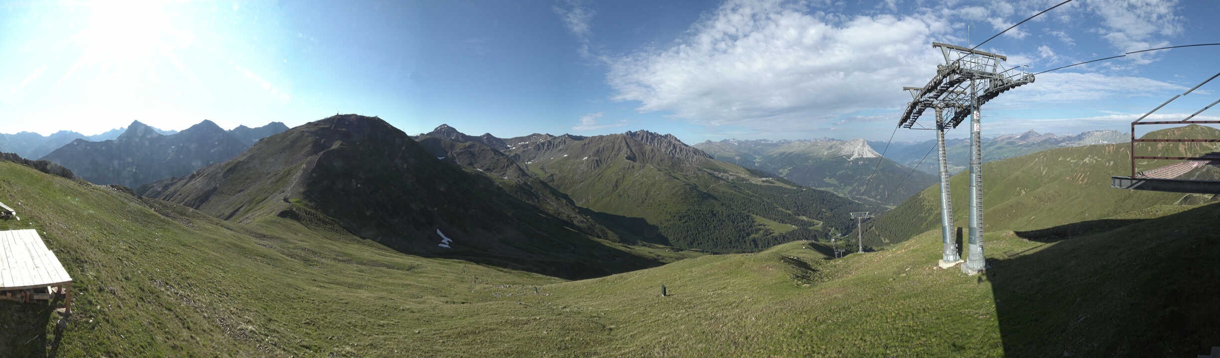Archiv Foto Webcam Panoramablick Tscheyeck