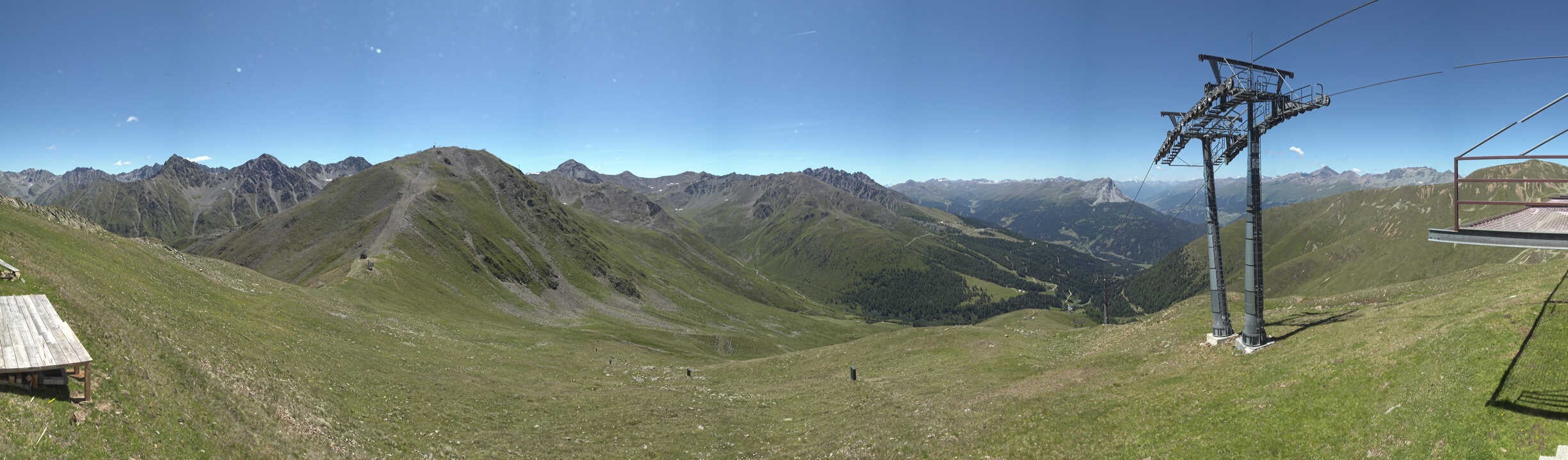 Archiv Foto Webcam Panoramablick Tscheyeck