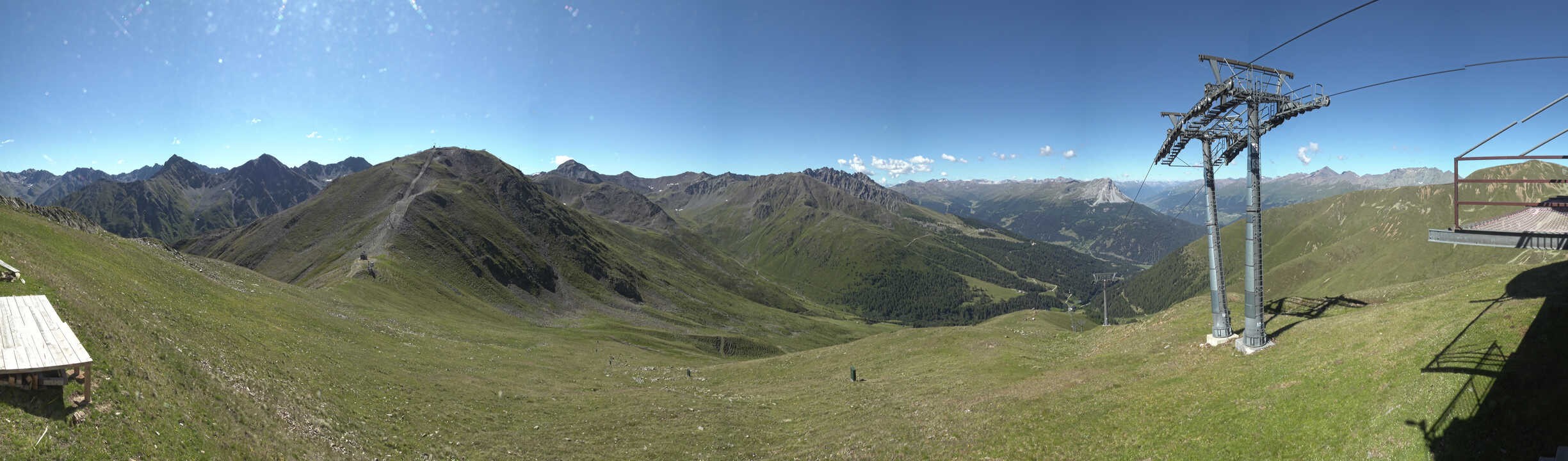 Archiv Foto Webcam Panoramablick Tscheyeck