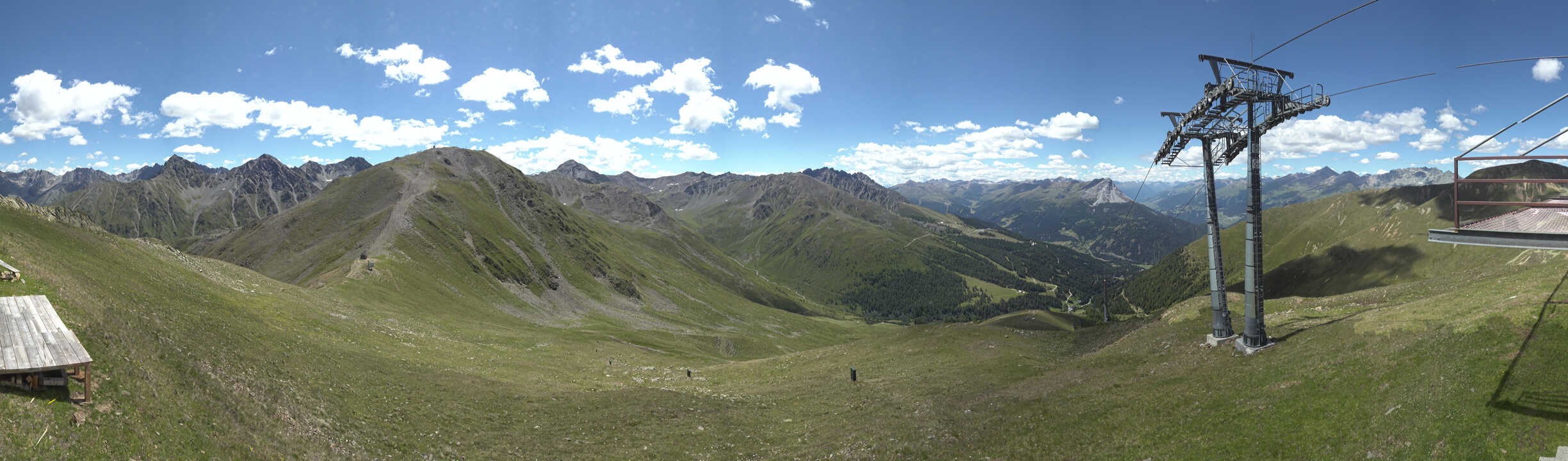 Archiv Foto Webcam Panoramablick Tscheyeck