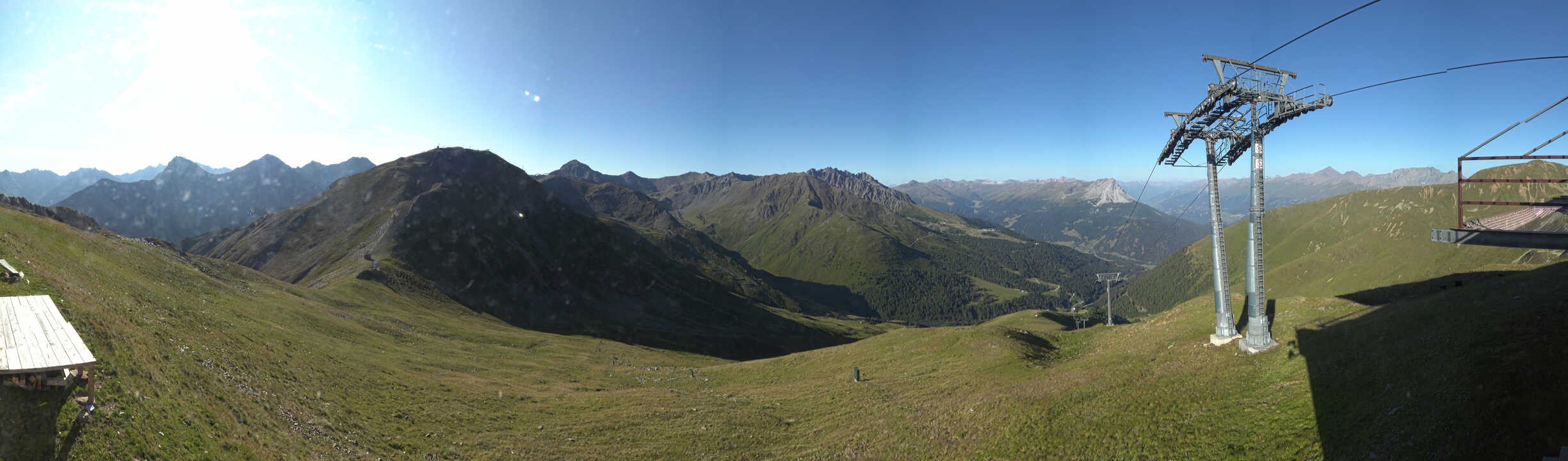 Archiv Foto Webcam Panoramablick Tscheyeck