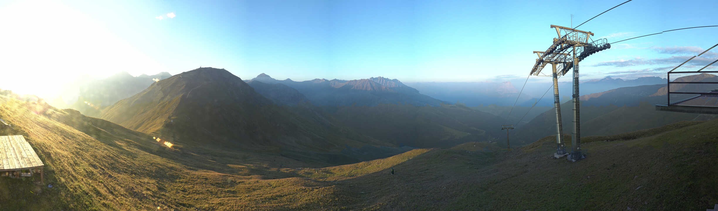 Archiv Foto Webcam Panoramablick Tscheyeck