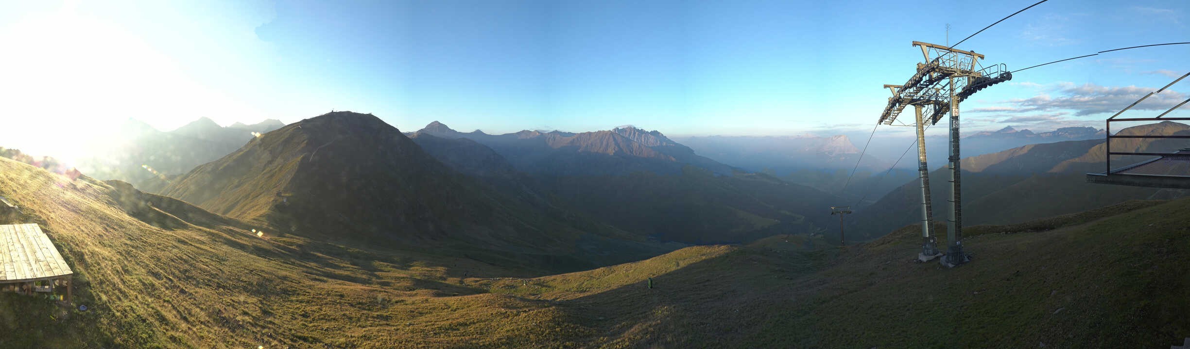 Archiv Foto Webcam Panoramablick Tscheyeck