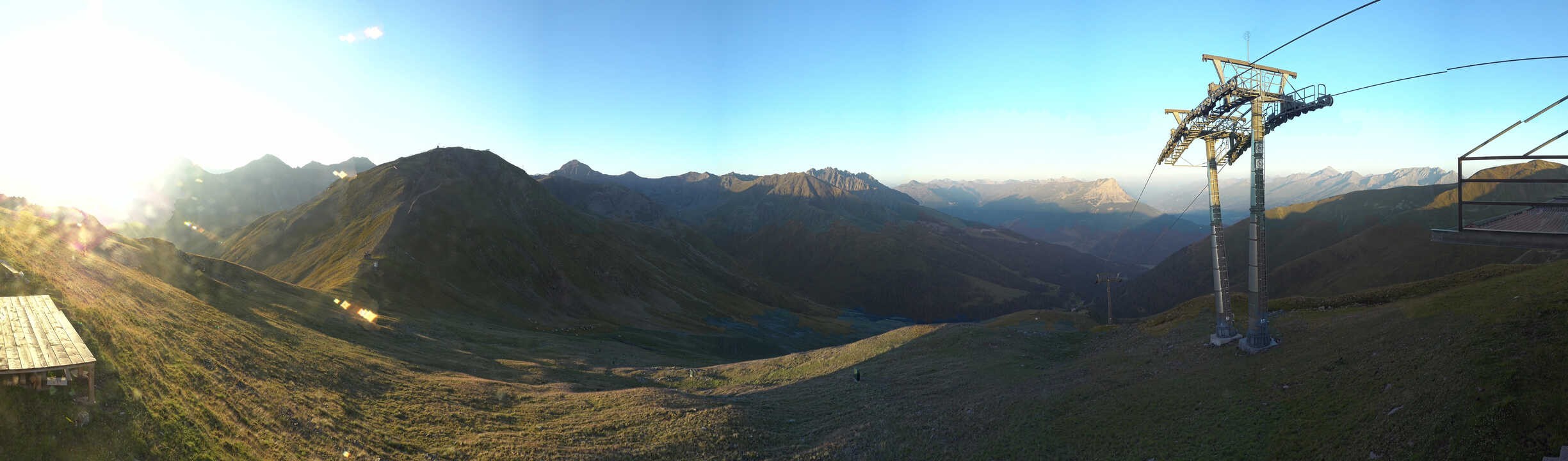Archiv Foto Webcam Panoramablick Tscheyeck
