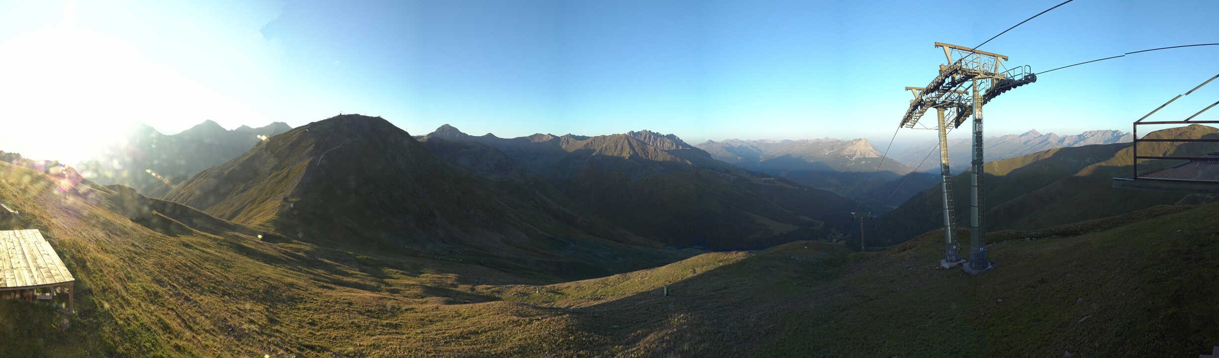 Archiv Foto Webcam Panoramablick Tscheyeck