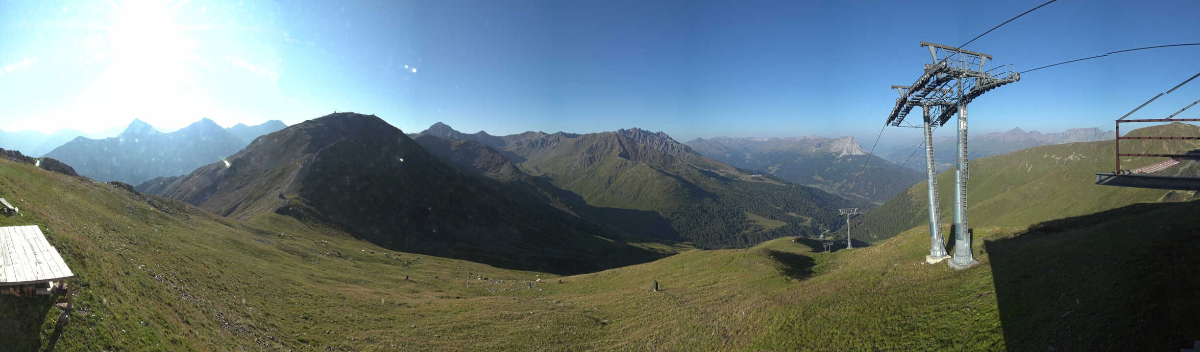 Archiv Foto Webcam Panoramablick Tscheyeck