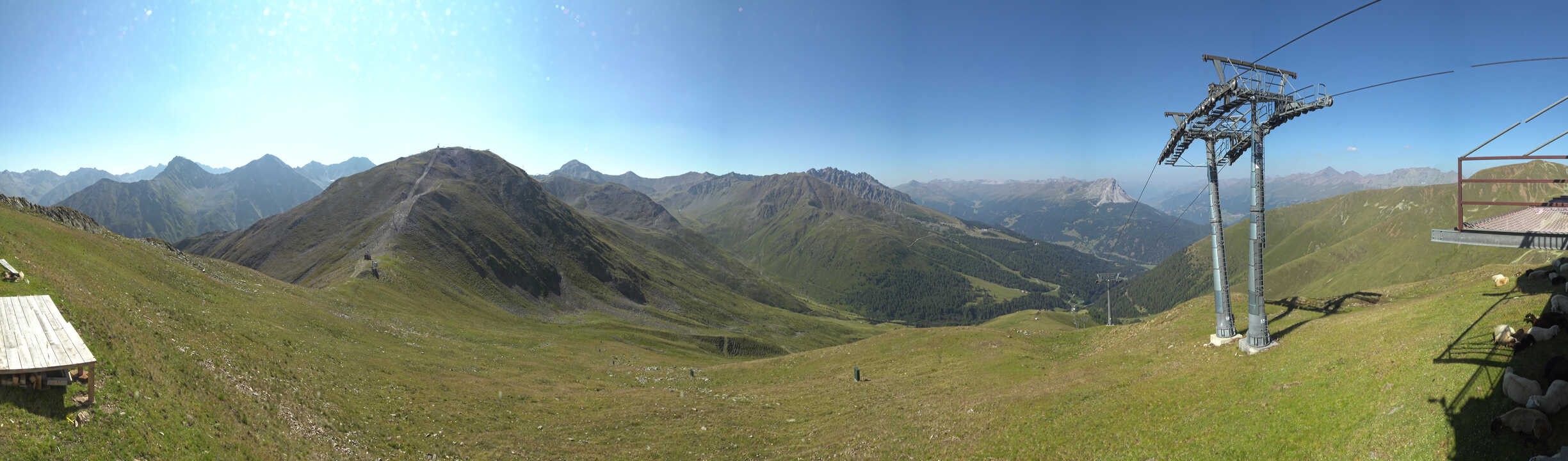 Archiv Foto Webcam Panoramablick Tscheyeck