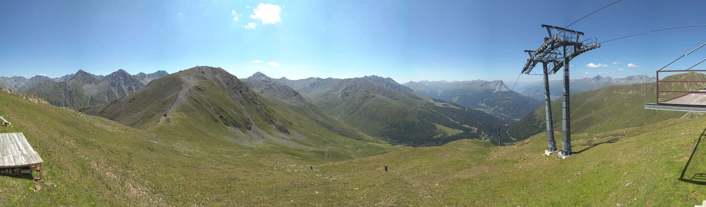 Archiv Foto Webcam Panoramablick Tscheyeck