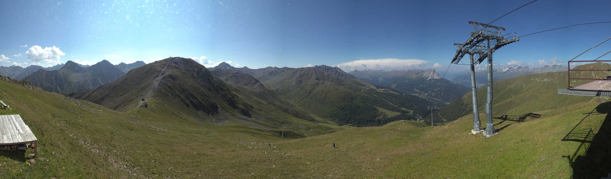 Archiv Foto Webcam Panoramablick Tscheyeck