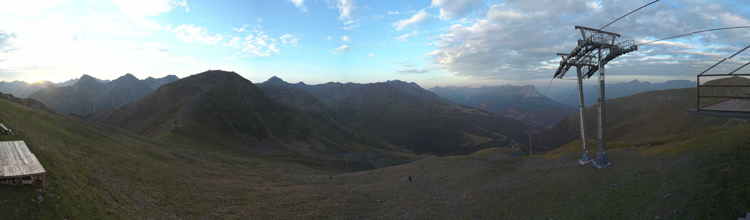 Archiv Foto Webcam Panoramablick Tscheyeck