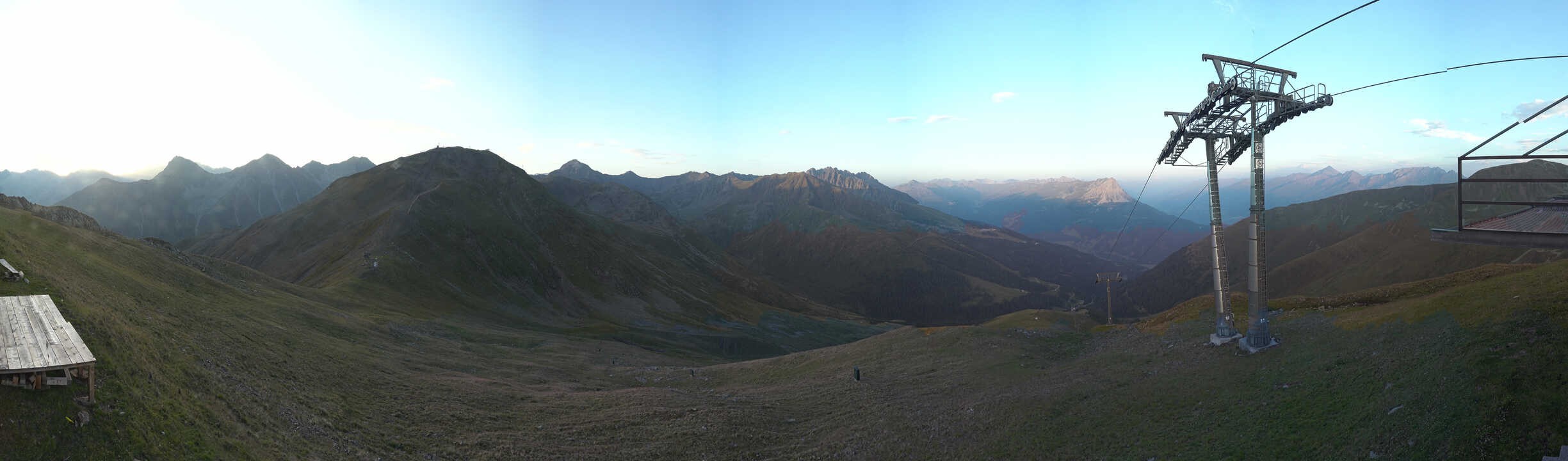 Archiv Foto Webcam Panoramablick Tscheyeck