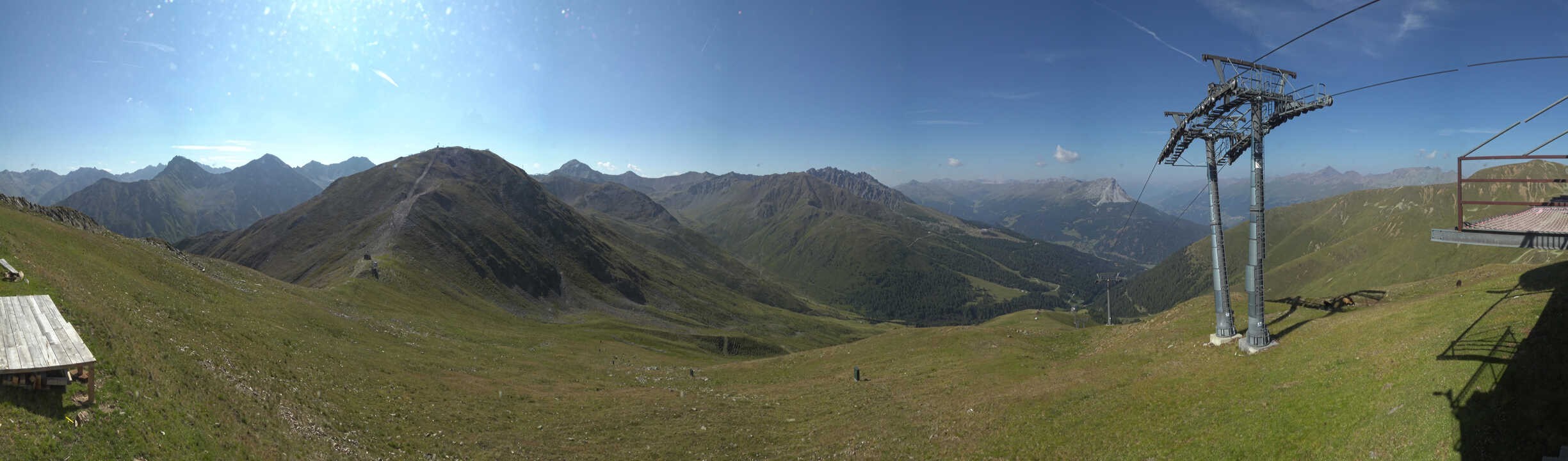 Archiv Foto Webcam Panoramablick Tscheyeck