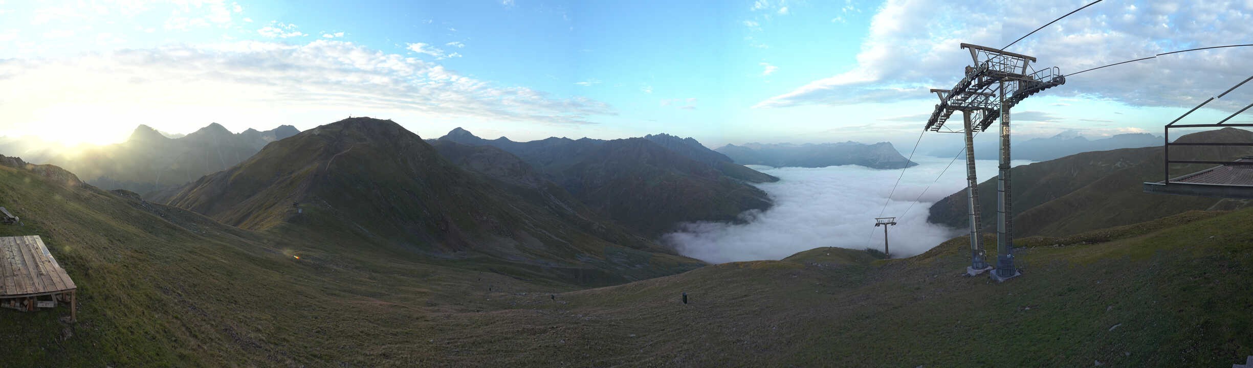 Archiv Foto Webcam Panoramablick Tscheyeck