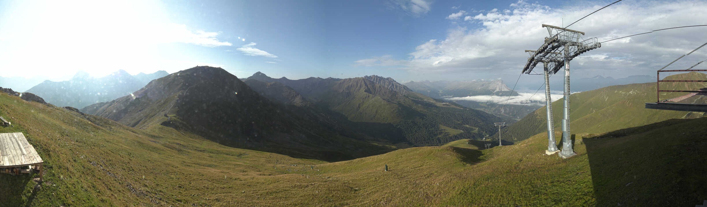 Archiv Foto Webcam Panoramablick Tscheyeck
